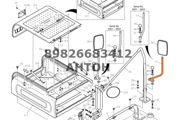 shtyr-zerkala-doosan-k1038107a